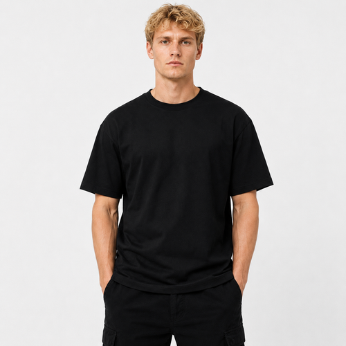 T-Shirt Empreinte Dos Premium Noir – Logo Signature Dos | Attitude Nègre