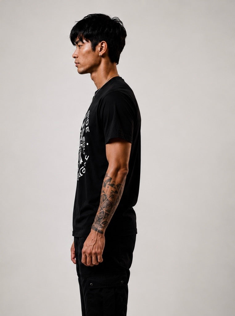 T-Shirt Origine Premium Noir – Édition Limitée | Attitude Nègre