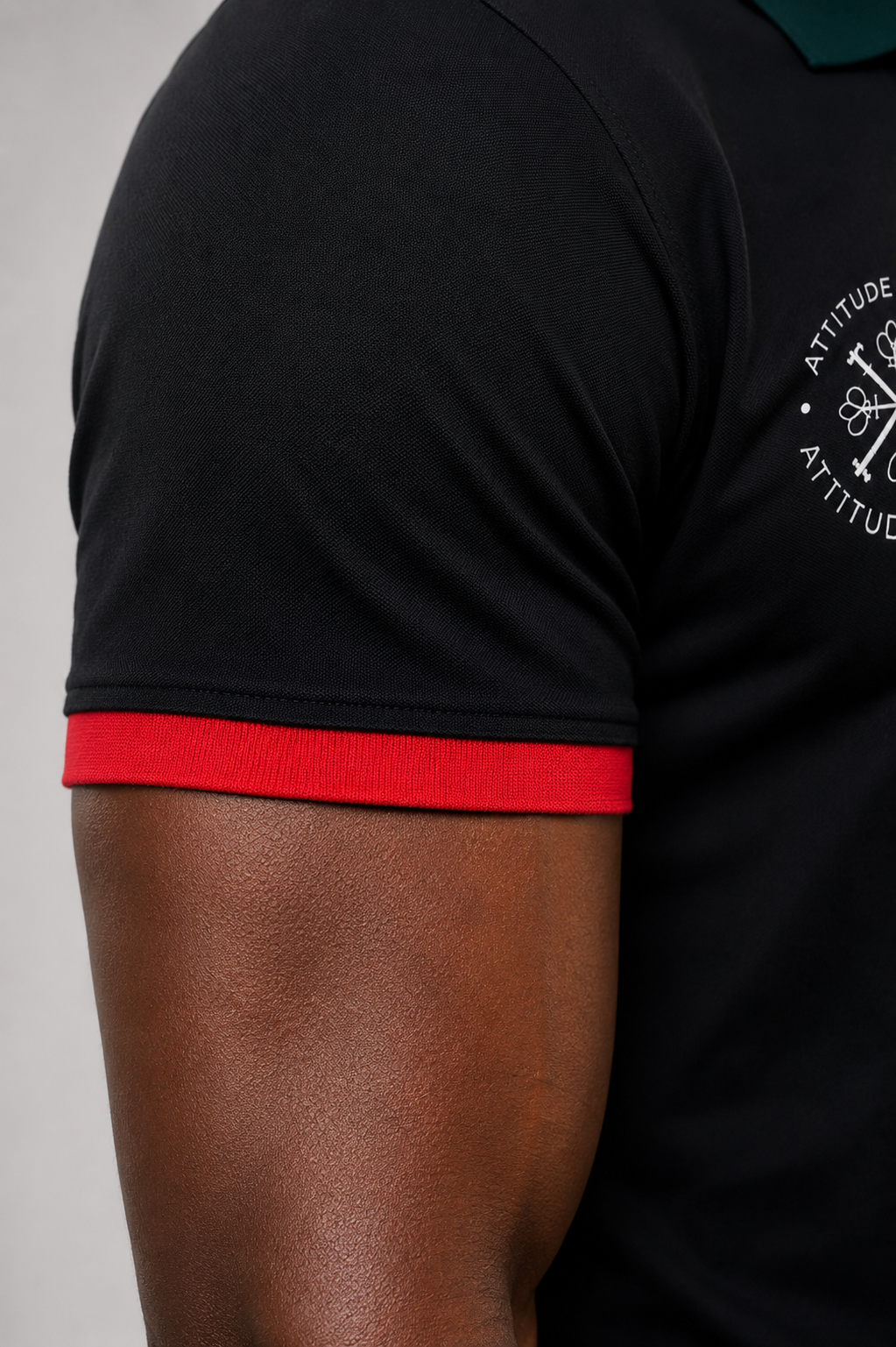 Polo Signature Premium Noir – Édition Limitée | Attitude Nègre