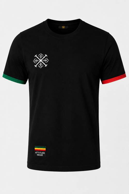 T-Shirt Empreinte 2026 Premium Noir | Attitude Nègre