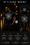 T-Shirt Signature Premium Noir Attitude Nègre, édition limitée