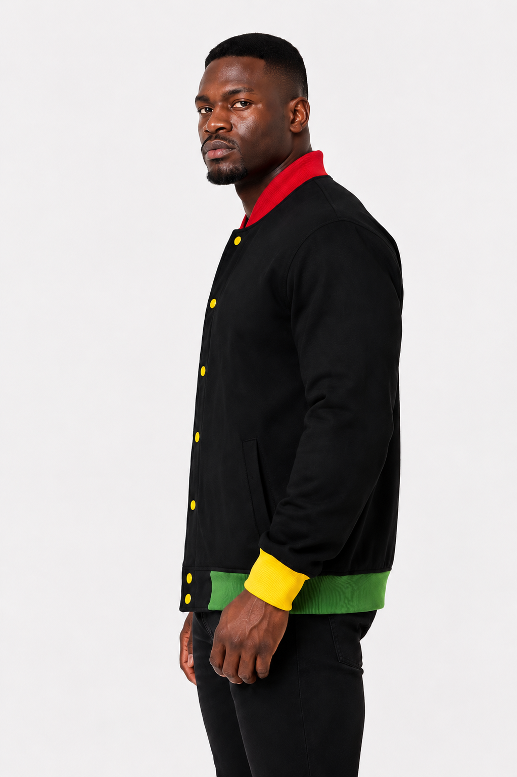 Teddy Héritage Premium Noir Attitude Nègre - détail finitions premium sans logo